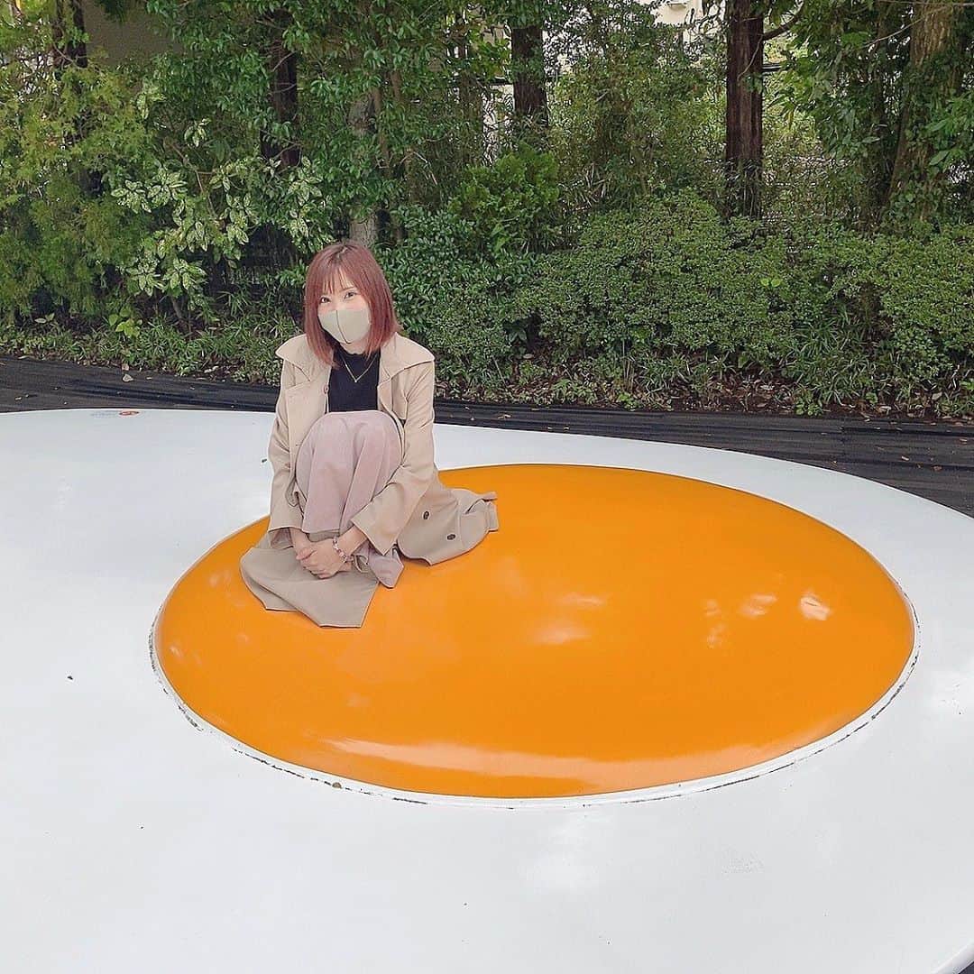 ひよりんごのインスタグラム：「たまごやき . #箱根彫刻の森美術館」
