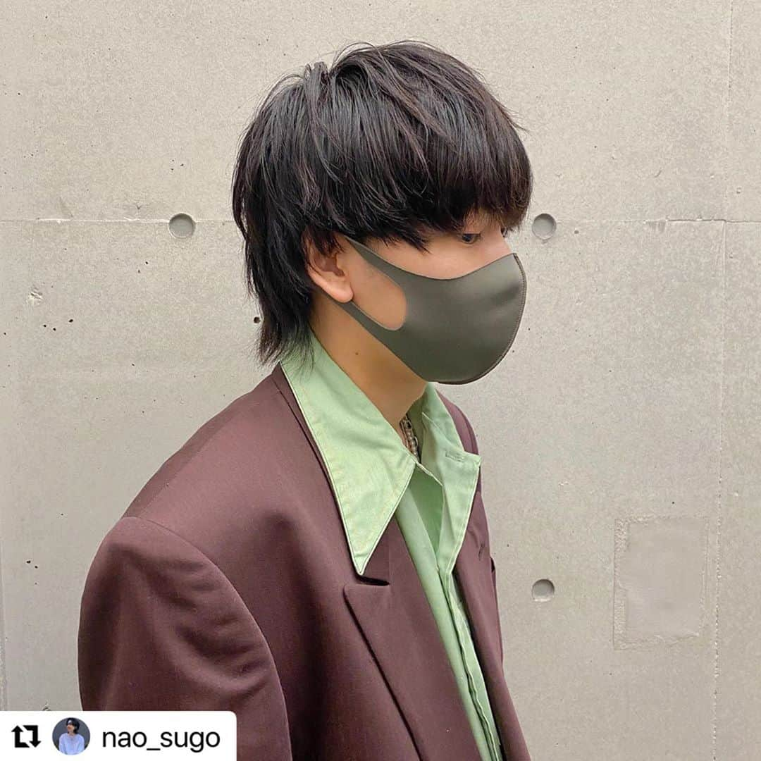 Hairsalon BREEN Tokyoのインスタグラム：「#Repost @nao_sugo with @make_repost ・・・ 【ウルフカット】 伸ばし途中で襟足の長さが 足りなくてもウルフっぽくすることで 飽きずに伸ばしていけます🙆‍♂️ ウルフにしたい方諦めずに 伸ばしましょう🐺 . ご予約はDMもしくは ホットペッパーからお待ちしてます✉」