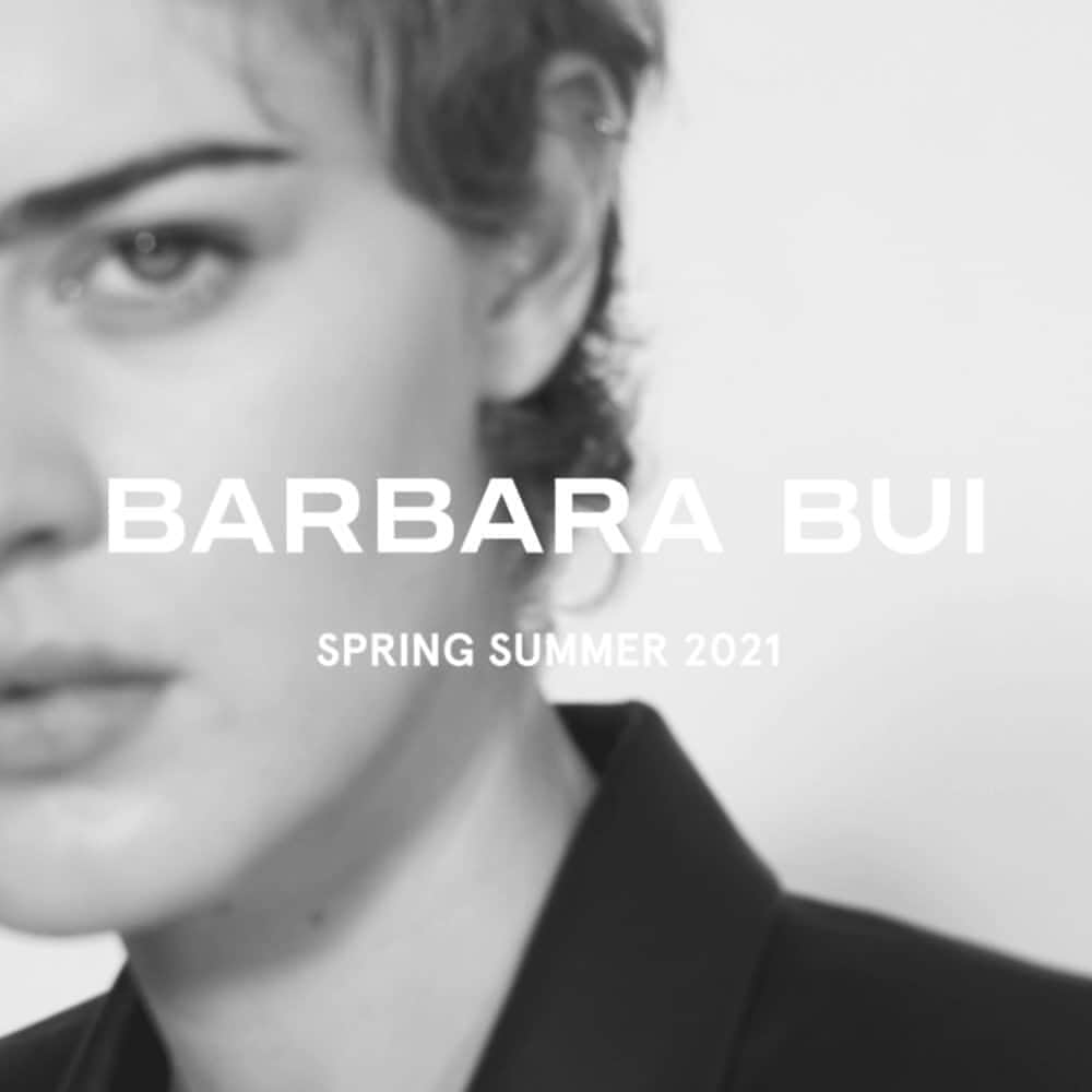 のインスタグラム：「BARBARA BUI'S SS21 FASHION WEEK EVERYDAY AT 9:00 PM.⁣⁣ EPISODE 3/6⁣⁣ ⁣ models - @celine_bouly & @meg__fuji⁣ video - @anthonygallizia⁣ ⁣ #PFW #SS21 #barbarabui #springsummer #parisianfashion」