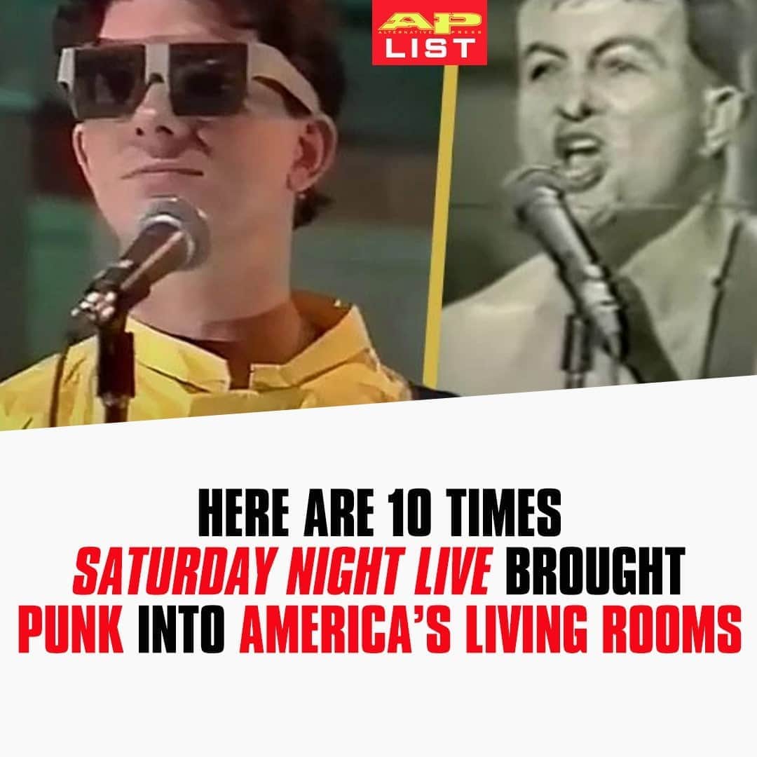 Alternative Pressさんのインスタグラム写真 - (Alternative PressInstagram)「With classic performances from @clubdevo, @fearleevingofficial, Nirvana and many more, 'Saturday Night Live' (@nbcsnl) has proven to be on the forefront of punk history for decades⁠ LINK IN BIO⁠ .⁠ .⁠ .⁠ #saturdaynightlive #snl #nbc #nbcsnl #devo #fearleeving #nirvana #punk #punkrock #punkmusic #punkrockmusic #altpress #alternativepress」10月4日 5時01分 - altpress
