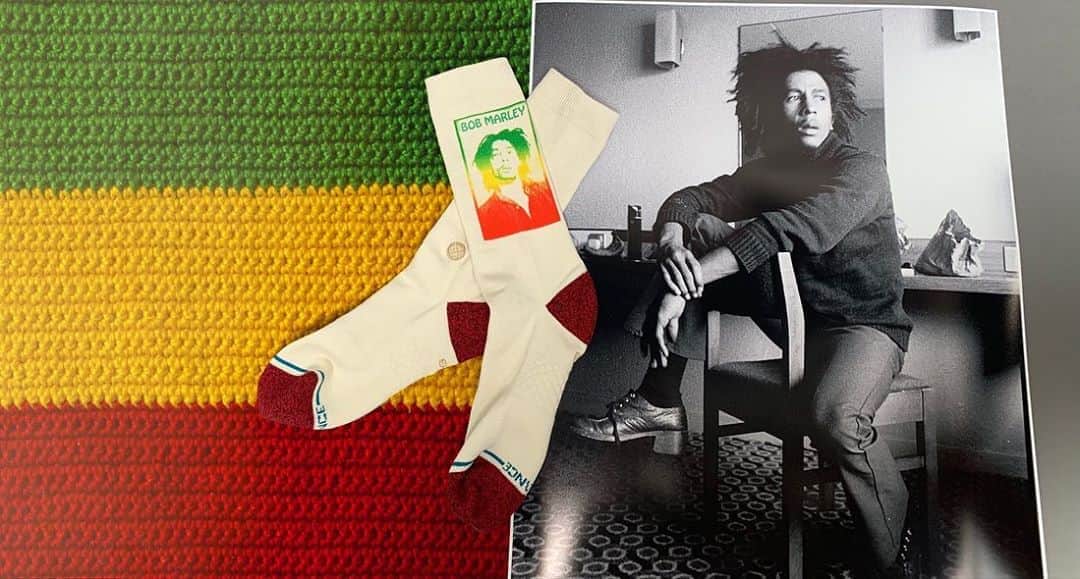 Stanceのインスタグラム：「Legend 🙌…Shop our @bobmarley collection available now.  Link in bio.」