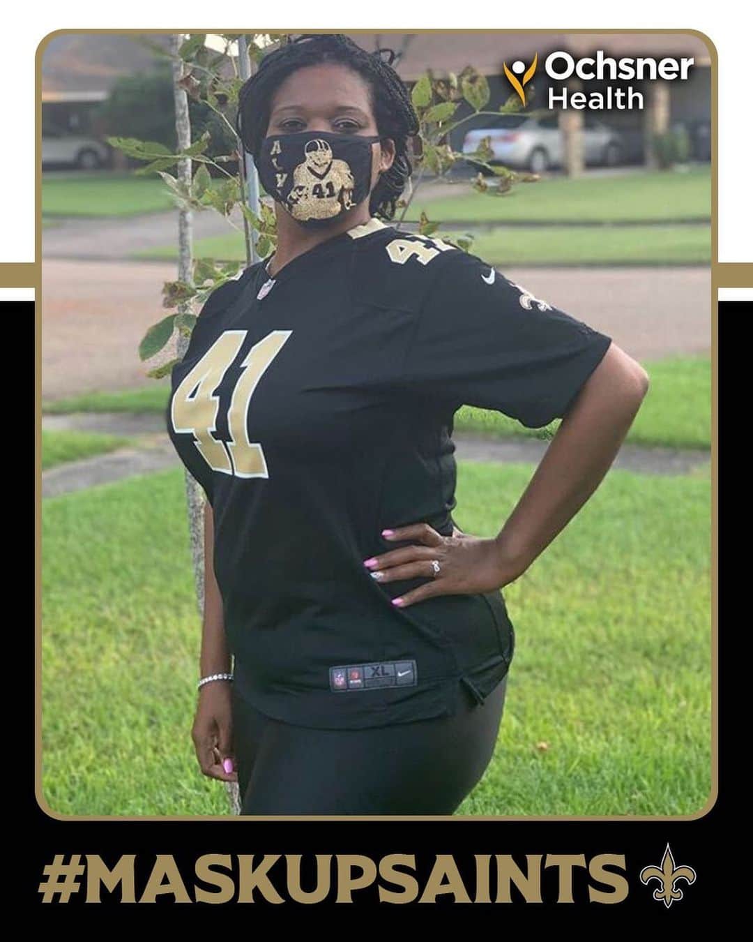 ニューオーリンズ・セインツさんのインスタグラム写真 - (ニューオーリンズ・セインツInstagram)「#MaskUpSaints ⚜️😷」10月4日 8時22分 - saints