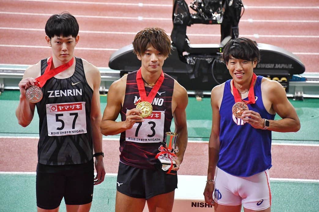 高山峻野さんのインスタグラム写真 - (高山峻野Instagram)「日本選手権 -0.1m13秒47 2位  金井強かった！ 次のレースも頑張ります！  応援ありがとうございました^ ^  #110mh」10月4日 10時02分 - shunya.takayama