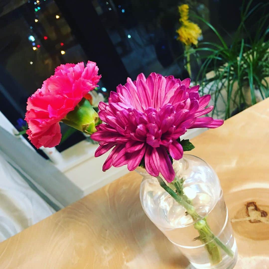 宮田麺児のインスタグラム：「水あげを駆使して 花を　長持ちさせる技術をみにつけた。  ゆりの花を咲かせれた いや　ゆりが頑張った。」