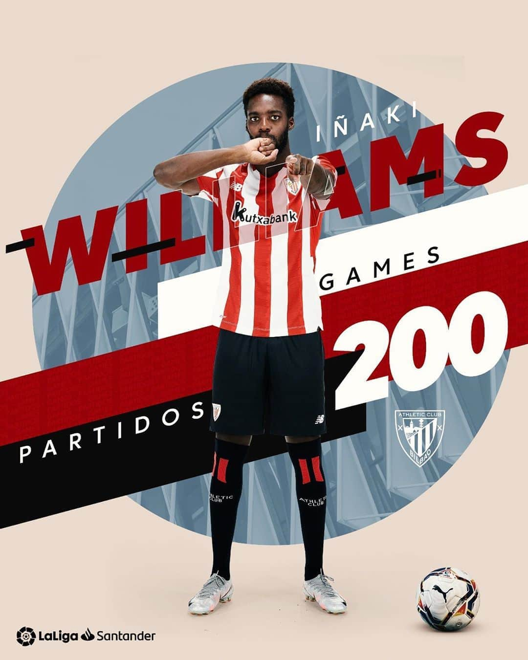 LFPさんのインスタグラム写真 - (LFPInstagram)「2️⃣0️⃣0️⃣ times @williaaaams11!  @athleticclub's STRIKER made his 200th appear in #LaLigaSantander! ❤️✨  ¡2️⃣0️⃣0️⃣ veces #IñakiWilliams!  ❤️✨ ¡El delantero del #Athletic hace su aparición número 200 en #LaLiga Santander!  #AlavésAthletic #Football #YouHaveToLiveIt #HayQueVivirla #LaLigaHistory」10月4日 21時04分 - laliga