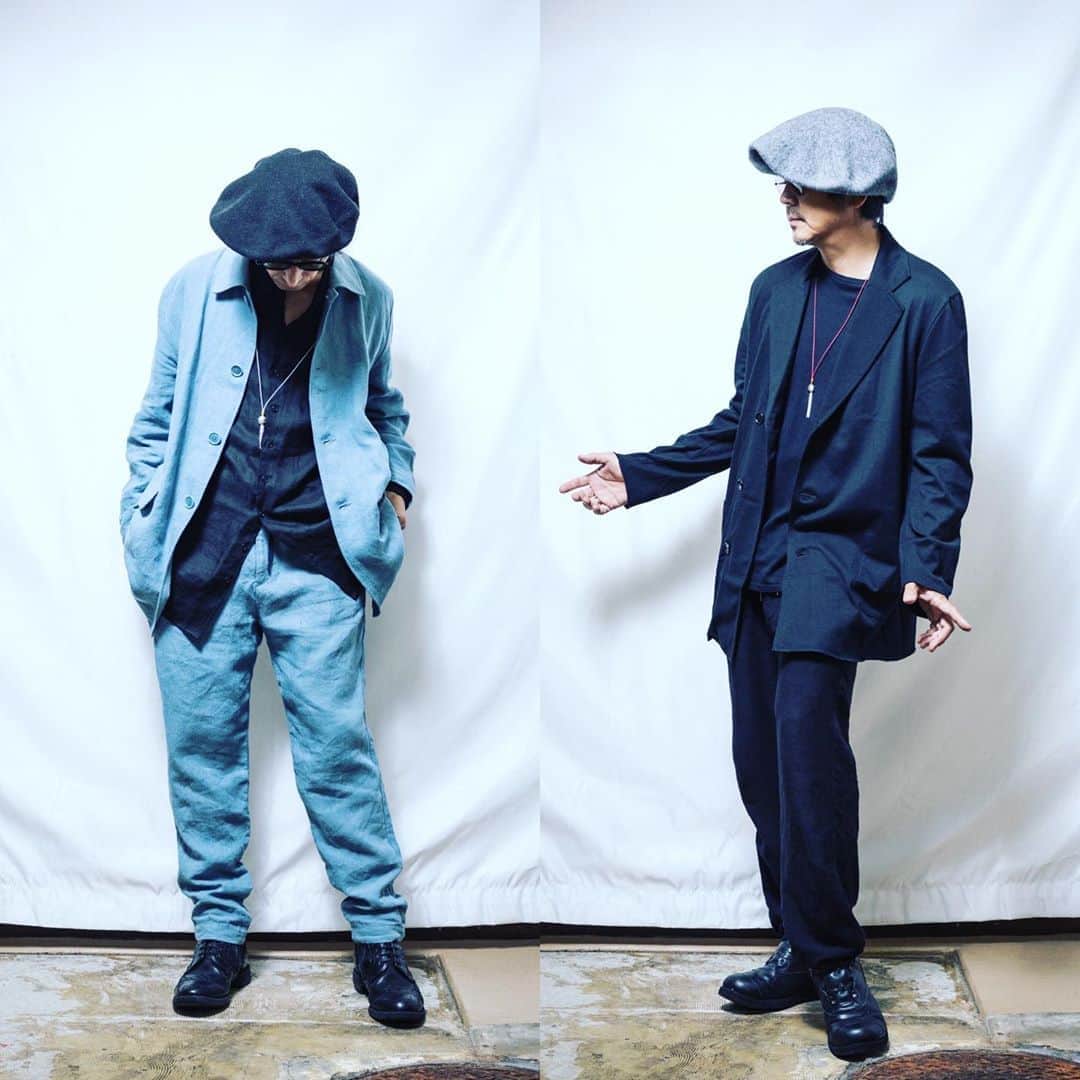 月に吠える。のインスタグラム：「青山さんと大森さん  #青山正隆 #大森南朋  #salaba」