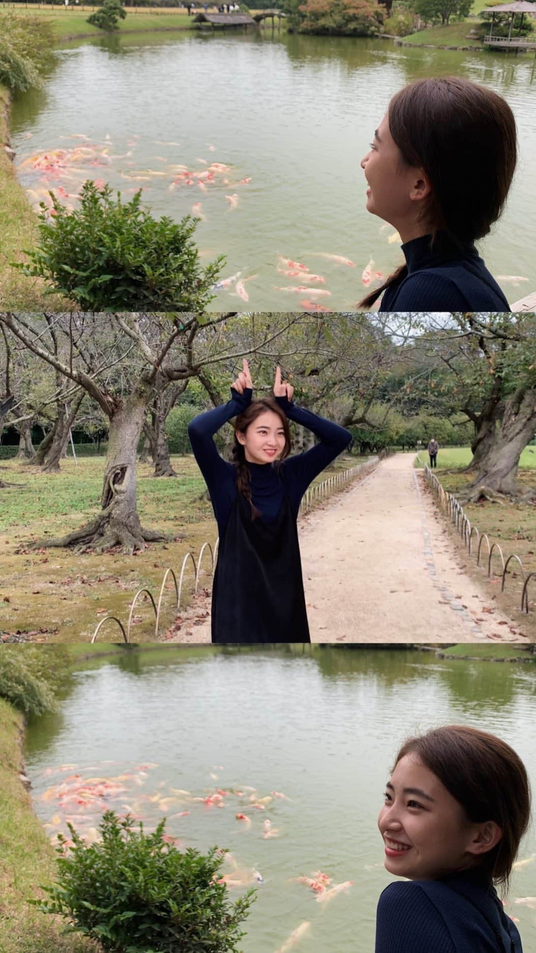 𝐊𝐚𝐤𝐢𝐠𝐢𝐅𝐮𝐤𝐚のインスタグラム：「初めて行った後楽園には 花嫁さんと花婿さんが沢山いて すっごく素敵な気持ちになりました💍💙 ． ． ． ． ． #後楽園  #岡山へ行こう  #岡山花嫁  #後楽園前撮り  #ナツノオワリ  #リール  #清水翔太  #岡山撮影」