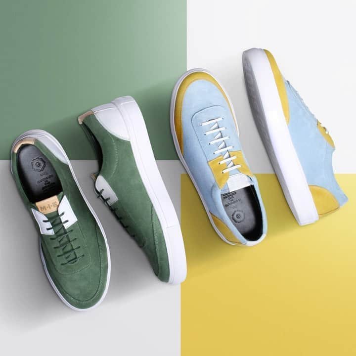 のインスタグラム：「New MIE - Our Made in. England Sneaker might just brighten up this October weather  - #grenson #MIE #madeinengland #sneakersbygrenson #sneakers #trainers #newin #newseason #thegoodshoe」