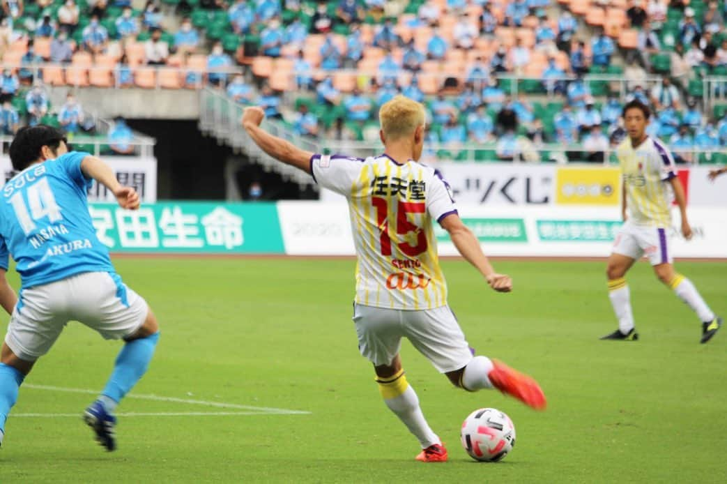 仙頭啓矢のインスタグラム：「WIN‼️＋３🙏🙏🙏  #京都サンガfc #15」