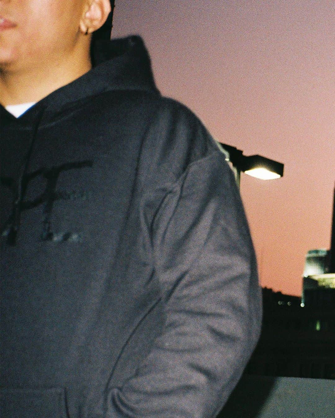 DOPEのインスタグラム：「Sneak peak of the black on black Core Hoodie 👀  Coming soon...」