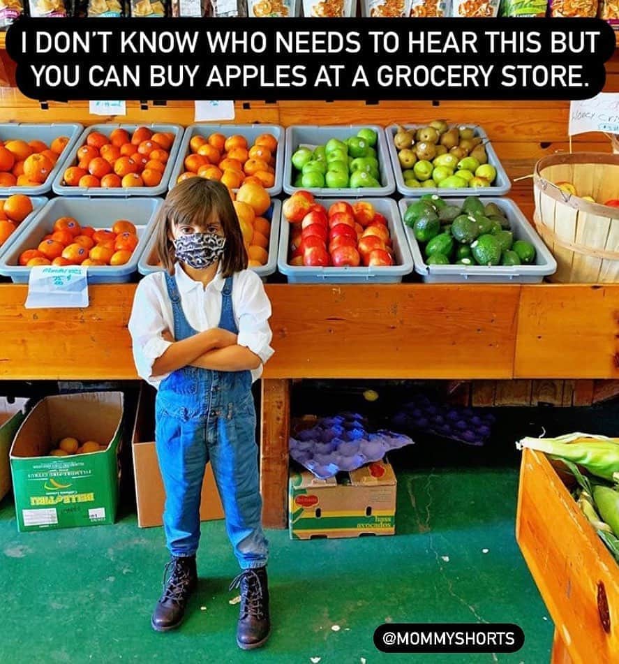 Average Parent Problemsのインスタグラム：「Also, wear a mask and stay away from crowds. 😷 // Follow my family over on @mommyshorts!」