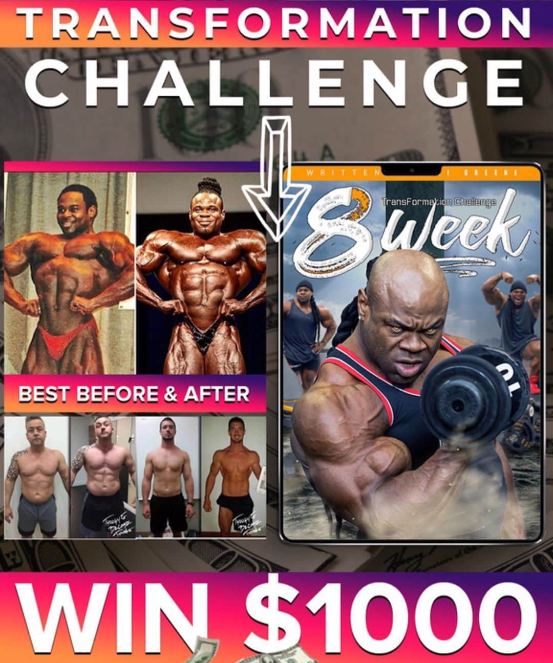 カイ・グリーンのインスタグラム：「🔥FINAL 24HRS TO ENTER!! This Is It Ya’ll....My 8 Week Challenge Is Coming To A Close As We Approach The 24 Hour Mark!! The ⏰ Is Tickin  🔥The Best Transformation WILL WIN $1,000 & A 1 Year @Dynamikmuscle Sponsorship  💥 💥 WHAT YOU GET 💥 💥 👉🏾A FULL 8 WEEK PROGRAM - Giving you all the tools (Diet/Training) you need to make BIG CHANGES in your physique!  ✅ 8 Weeks Of Intense Workouts ✅ 8 Week Nutrition / Meal Plan ✅ Daily Text From Me - 5x A Week ✅ Private Facebook Group - It’s Poppin ✅ Entry Open For Male & Female ✅ Yes! Worldwide Entry Available」