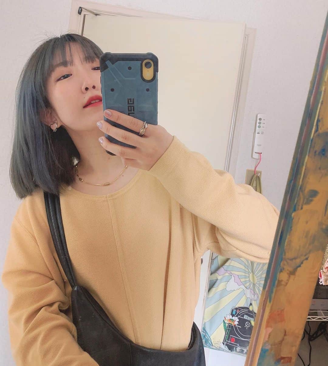 きさのインスタグラム：「おひめさまに会うので前髪おろしてスカート履いた」