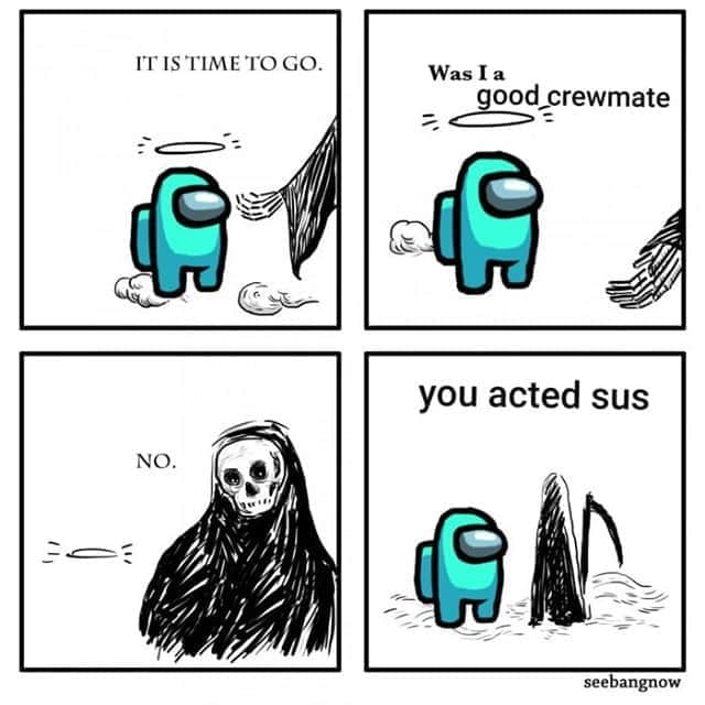 9GAGさんのインスタグラム写真 - (9GAGInstagram)「Cyan was not the imposter.⠀ ✍🏻 @xibang⠀ -⠀ #amongus #comic #imposter #9gag」10月4日 22時00分 - 9gag