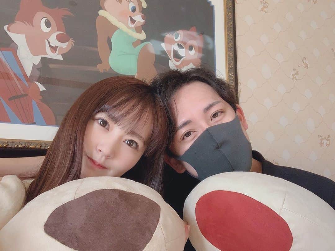 浜田翔子さんのインスタグラム写真 - (浜田翔子Instagram)「Disney ambassador Hotel 初めてきた〜🐿 #チップとデールルーム  #鼻血がデール　で覚えたらいいとカブ旦那が言ってました。」10月4日 22時23分 - shoko_hamada