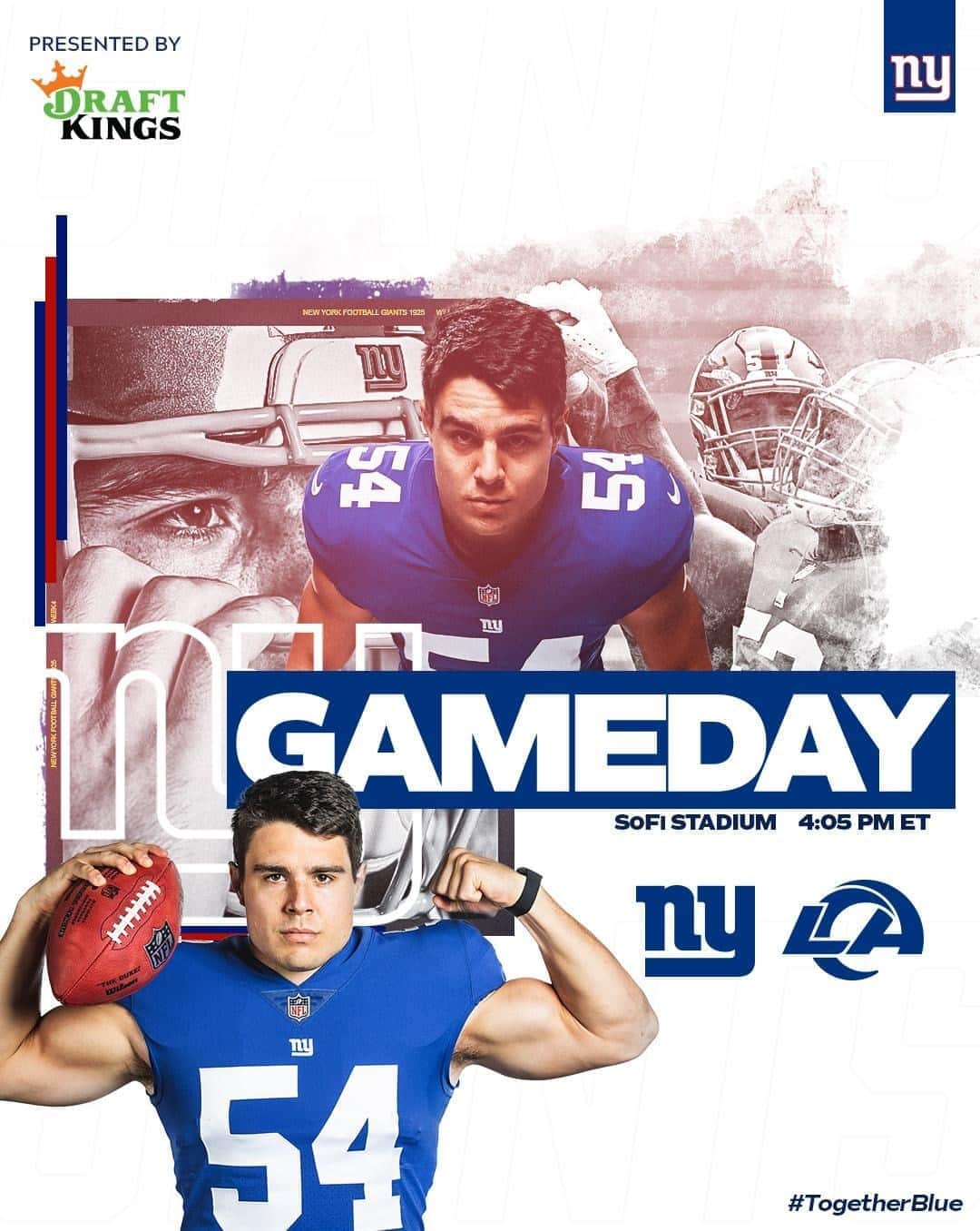 New York Giantsさんのインスタグラム写真 - (New York GiantsInstagram)「Ready to bring it ⁣ ⁣ #TogetherBlue @draftkings」10月4日 23時00分 - nygiants