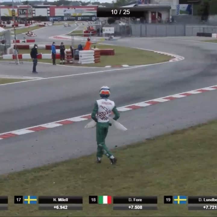ジャン＝エリック・ベルニュのインスタグラム：「I have no words for this behaviour... World championship karting today 🤮👎」