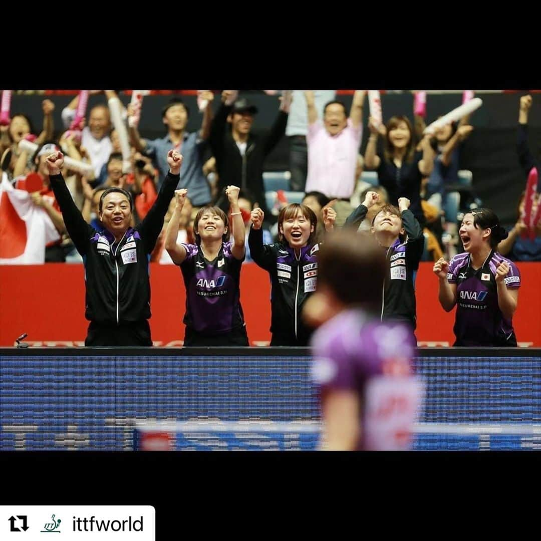 平野 早矢香さんのインスタグラム写真 - (平野 早矢香Instagram)「The most memorable tournament for me, 2014 World Championships in Tokyo!  #Repost @ittfworld with @make_repost ・・・ Guess the tournament 📸🤓❓  #PhotoOfTheDay #Emotions」10月4日 23時31分 - sayakahirano0324