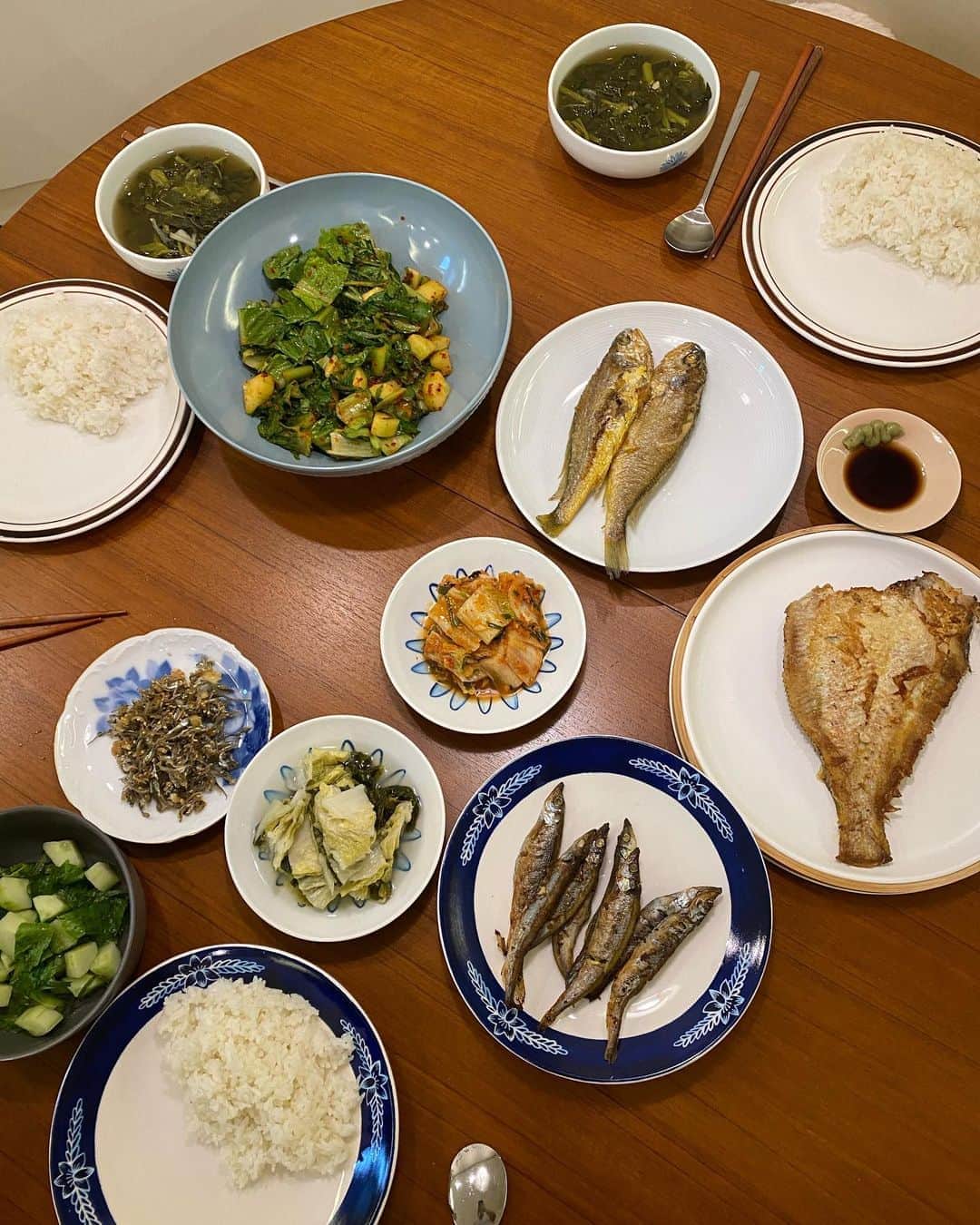 チャン・ユンジュさんのインスタグラム写真 - (チャン・ユンジュInstagram)「추석 연휴 동안. 집에서 만들어 먹은 음식중 일부 사진들.  😄😍🙏🏻 #집밥이최고지요  #내일부터다시다이어트」10月4日 23時44分 - yoonjujang