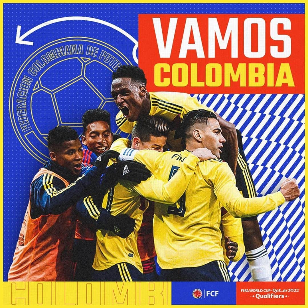 サッカー コロンビア代表チームのインスタグラム：「Pronto arranca un nuevo sueño 🇨🇴   Volvamos a disfrutar de los que nos une y vamos todos juntos a luchar por el camino hacia la Copa Mundial de la FIFA Catar 2022 🇶🇦  #VamosColombia」