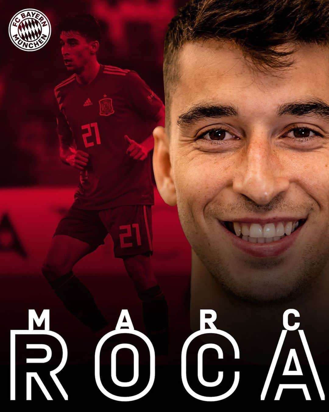 バイエルン・ミュンヘンさんのインスタグラム写真 - (バイエルン・ミュンヘンInstagram)「#ServusMarc 👋  FC Bayern sign Marc Roca! #MiaSanMia #FCBayern #packmas @marcroca_21」10月5日 0時35分 - fcbayern