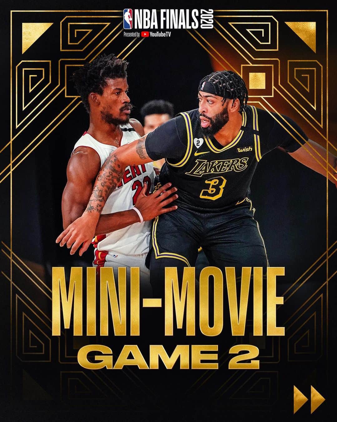 NBAさんのインスタグラム写真 - (NBAInstagram)「🎞 Swipe through for the Game 2 Mini-Movie 📽️  AD & LeBron dominate to lead @lakers to 2-0 start in the #NBAFinals presented by YouTube TV.」10月5日 1時14分 - nba