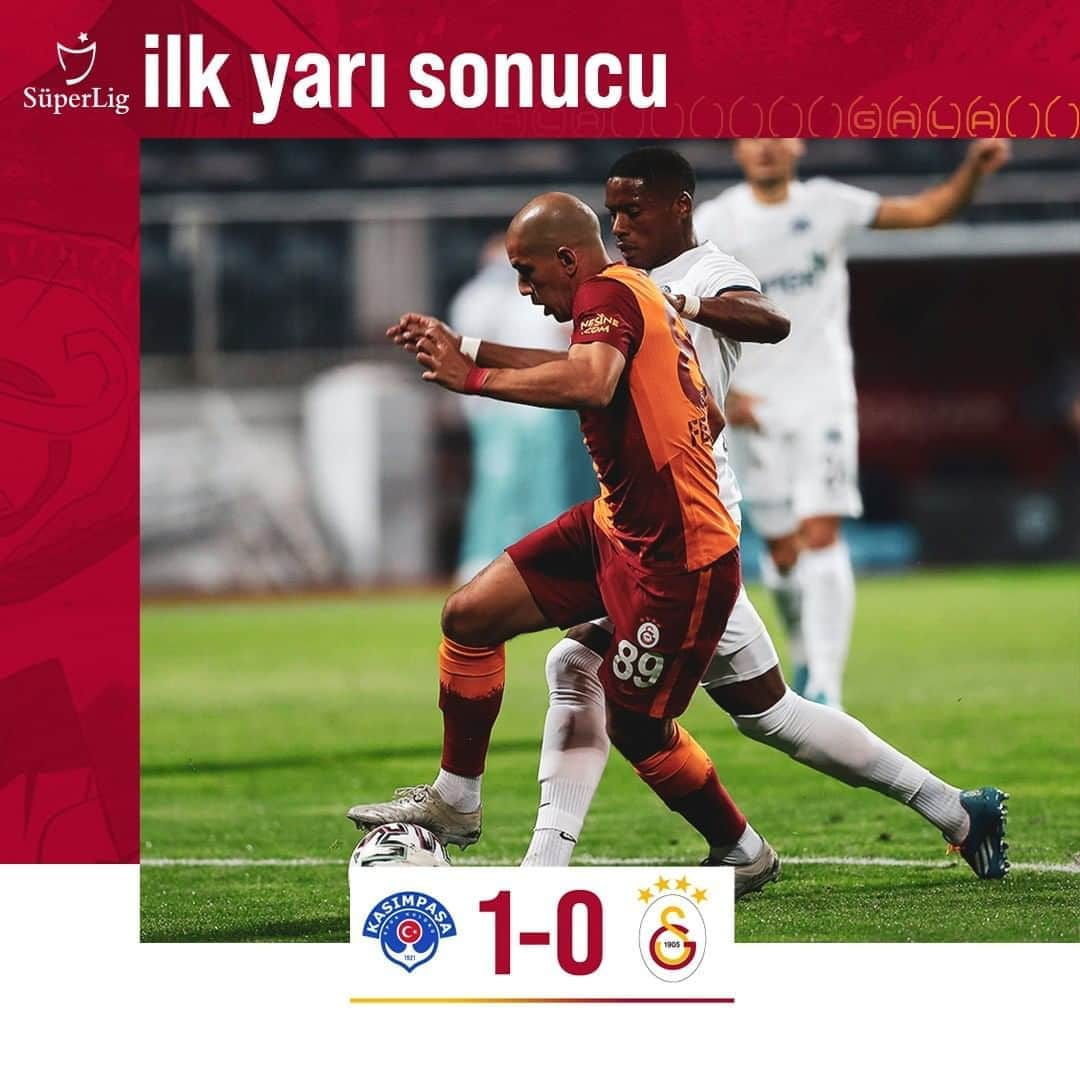 ガラタサライSKさんのインスタグラム写真 - (ガラタサライSKInstagram)「İlk yarı sonucu: Kasımpaşa 1-0 Galatasaray #KSMvGS」10月5日 1時48分 - galatasaray