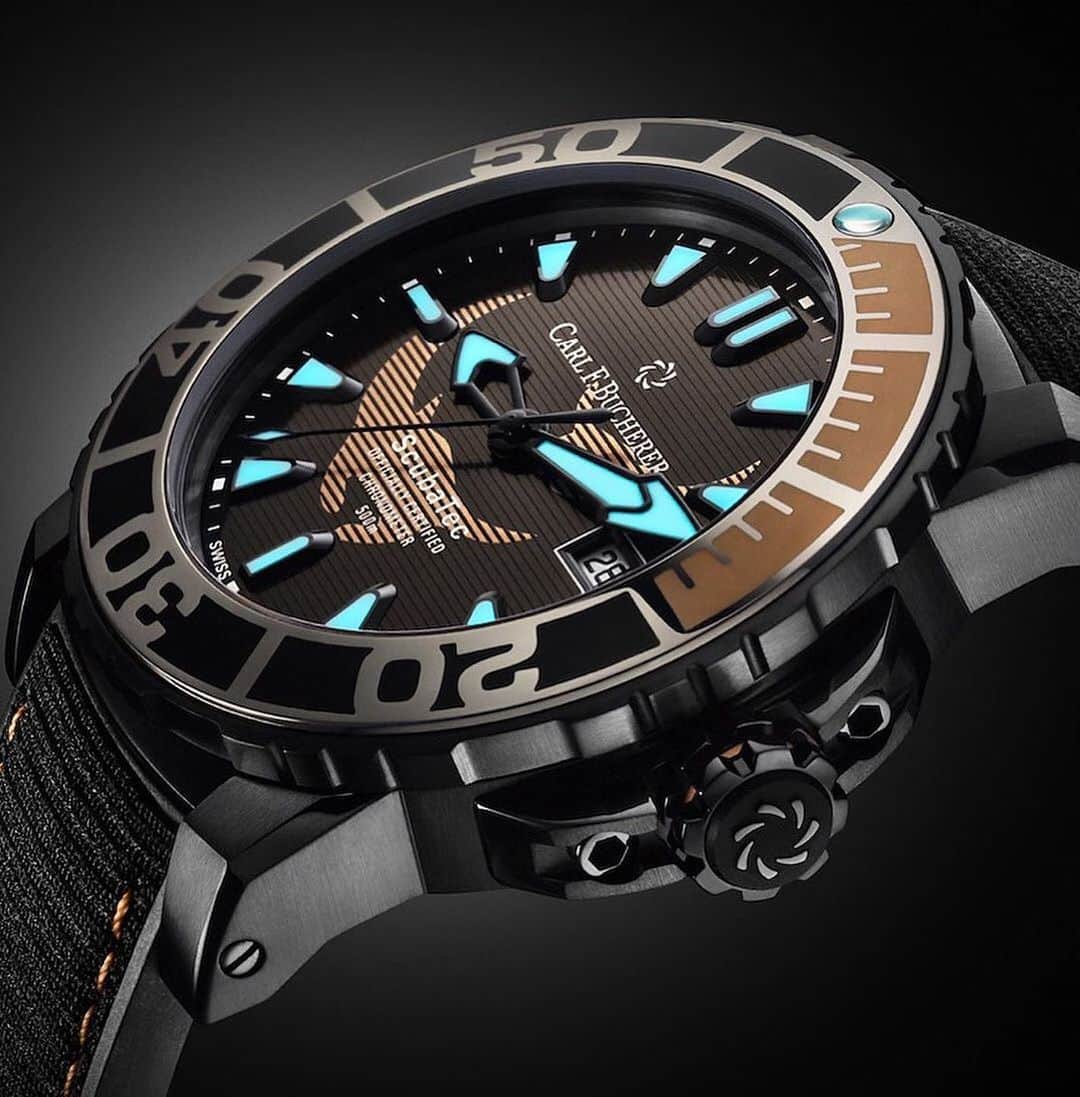 Daily Watchさんのインスタグラム写真 - (Daily WatchInstagram)「For World Animal Day (October 4th). We are featuring the @CarlFbucherer Patravi Black Manta Special Edition. Part of the proceeds from the sale of this watch is donated to the Manta Trust charity. The trust leads global research projects and awareness campaigns to help preserve this endangered species #CarlFBucherer #Manta」10月5日 2時20分 - dailywatch