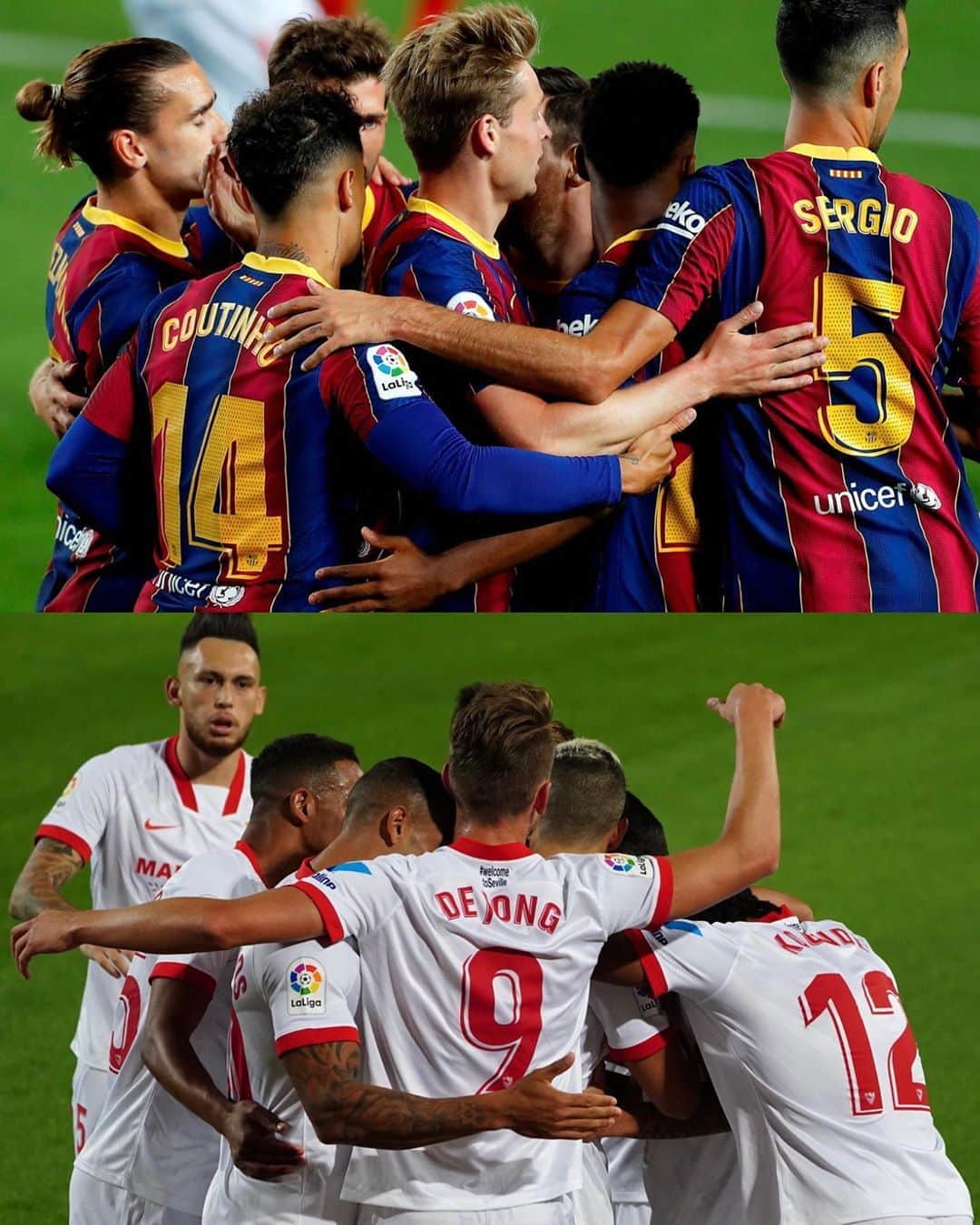 LFPさんのインスタグラム写真 - (LFPInstagram)「🤩 WHAT.A.GAME!  Who will win #BarçaSevillaFC? 💙❤ or ❤🤍?  🤩 ¡QUÉ PARTIDAZO!  ¿Quién ganará el #BarçaSevillaFC? ¿💙❤️ o ❤️🤍?  #Barça #SevillaFC #LaLiga #LaLigaSantander #HayQueVivirla #YouHaveToLiveIt」10月5日 4時59分 - laliga