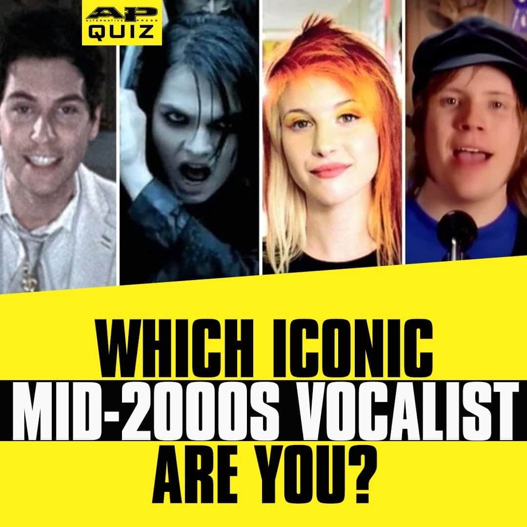 Alternative Pressさんのインスタグラム写真 - (Alternative PressInstagram)「QUIZ: We know you’ve done your makeup like @gerardway and dyed your hair like Hayley Williams (@yelyahwilliams), so it’s time to finally find out which vocalist you’re actually like⁠ LINK IN BIO⁠ .⁠ .⁠ .⁠ #gerardway #mychemicalromance #mcr #mychem #hayleywilliams #paramore #falloutboy #fob #patrickstump #gabesaporta #cobrastarship #midtown #2000s #2000smusic #2000svocalist #altpress #alternativepress」10月5日 9時01分 - altpress