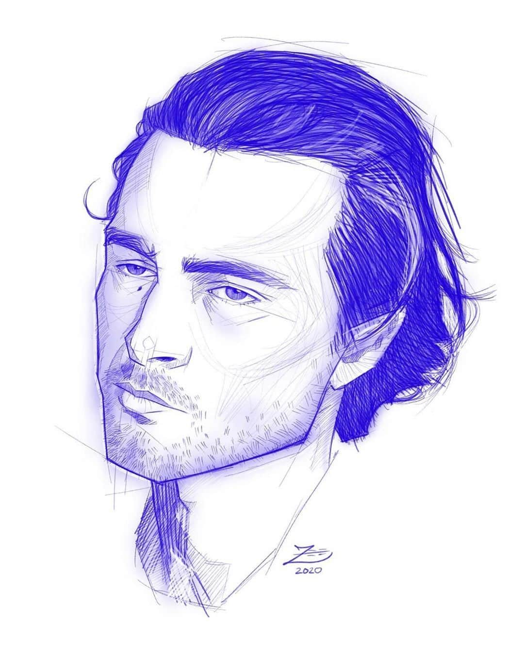 マイケル・マラーキーのインスタグラム：「sick fan art   #Repost @mendoza_zee_art」