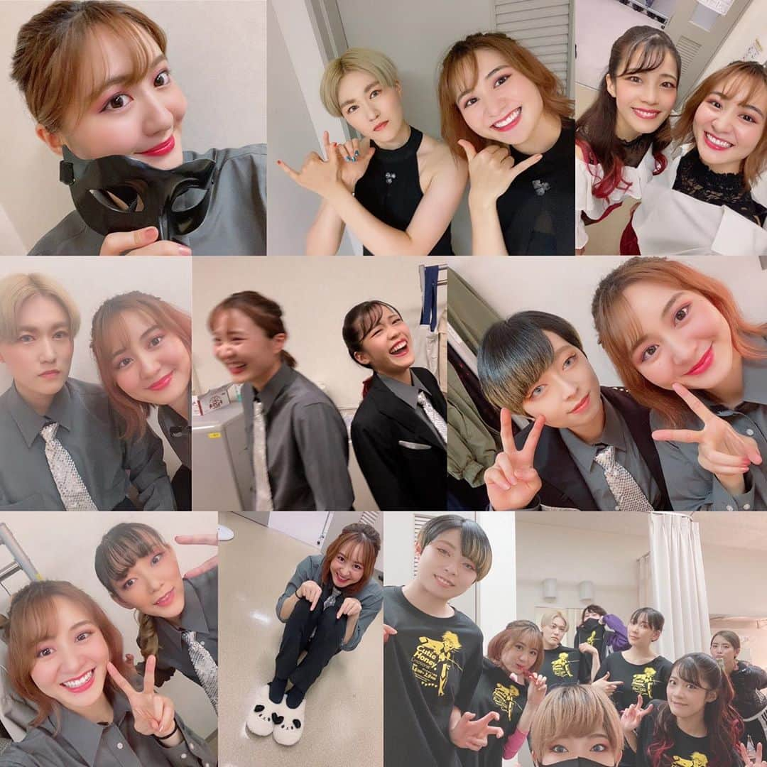 依東杏奈さんのインスタグラム写真 - (依東杏奈Instagram)「舞台『キューティーハニー The Live～秋の文化祭～』  無事に全公演終了しました！！✨ まだまだハニステロス中ですが、😅笑  稽古の時から毎日が楽しくてあっという間で、大変な時期ではありましたが 改めてこうやってステージに立たせてもらえるのは本当にありがたい事なんだと実感しました🙇‍♀️  大変な時期に劇場へ足を運んでくださった皆様、配信で見て下った皆様本当にありがとうございました🙇‍♀️✨ 温かい手拍子キラキラしたサイリュウム思いだすど胸が熱くなる🥰💗  皆さんとステージにハニサンブルとして立たせて頂けて本当によかったです😆♫✨  またハニステの皆さんと会えますように⭐️✨💗 ハニーフラッシュ！！！！  #ハニステ #ハニステ最高　 #ハニサンブル ＃キューティーハニー」10月5日 12時43分 - anna0555n_n