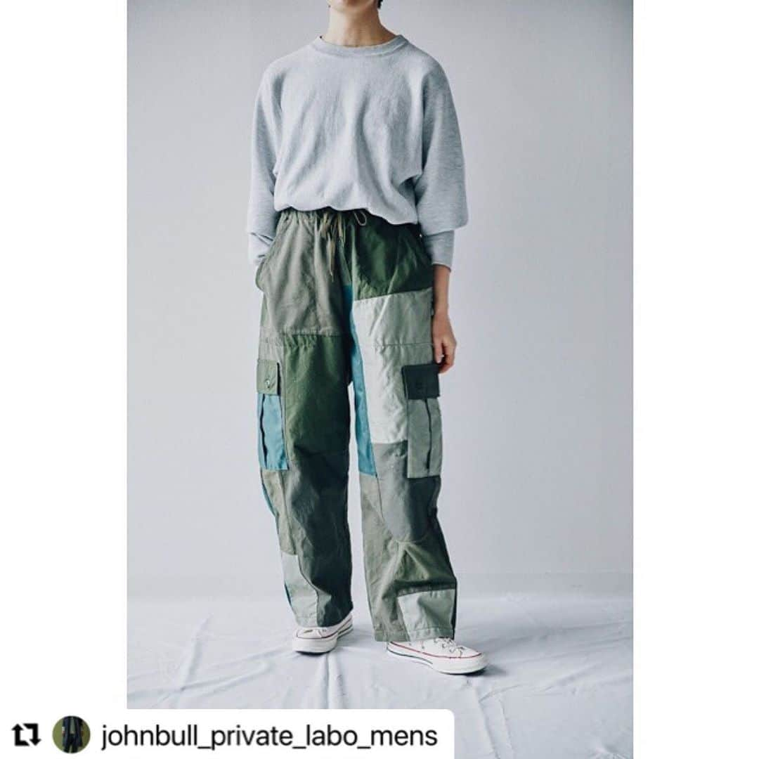 ジョンブルさんのインスタグラム写真 - (ジョンブルInstagram)「#Repost @johnbull_private_labo_mens with @make_repost ・・・ .﻿ 【rebear by Johnbull】﻿ ﻿ PATCHWORK PANTS﻿ ﻿ rebear=生まれ変わらせる、再び生み出すという意味を持つJohnbullの新しいアップサイクルプロジェクトです。﻿ ﻿ ﻿ @johnbull_omotesando ﻿ @moy_store_tokyo ﻿ でもお取り扱いしております。﻿ ﻿ ﻿ @johnbull_private_labo_mens﻿ #rebearbyjohnbull﻿ #johnbullprivatelabomens﻿ #johnbull﻿ #ジョンブル」10月5日 13時02分 - johnbull_private_labo