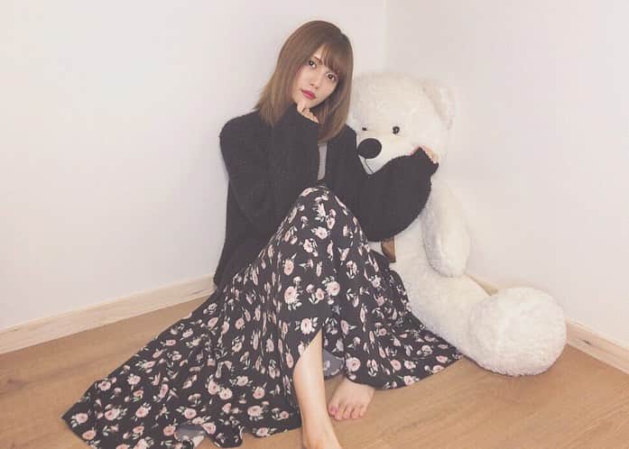 美沙玲奈のインスタグラム：「おんなのこ🧸🍬 ちょと地雷感あるの気のせい？🥺」