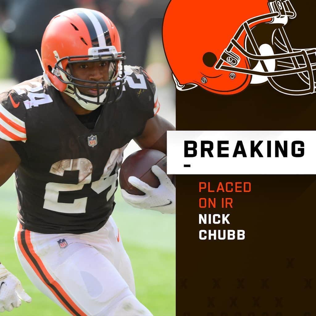 NFLさんのインスタグラム写真 - (NFLInstagram)「Browns RB Nick Chubb (MCL) will go on injured reserve. - 📷: David Richard/AP」10月6日 1時18分 - nfl