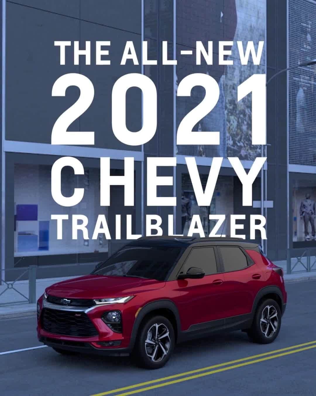 シボレーのインスタグラム：「Nonstop city life rolls into your nonstop newsfeed. The All-New 2021 #ChevyTrailblazer RS, with enough edge for dark mode.​」