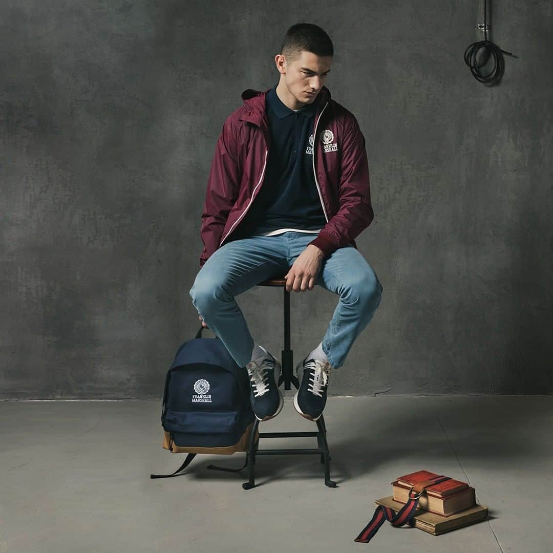 フランクリン&マーシャルのインスタグラム：「FRANKLIN & MARSHALL  FW2020 COLLECTION   Modern attitude for your everyday look  #franklinandmarshall #newcollection #sweatshirt #polo #trousers #backpack」