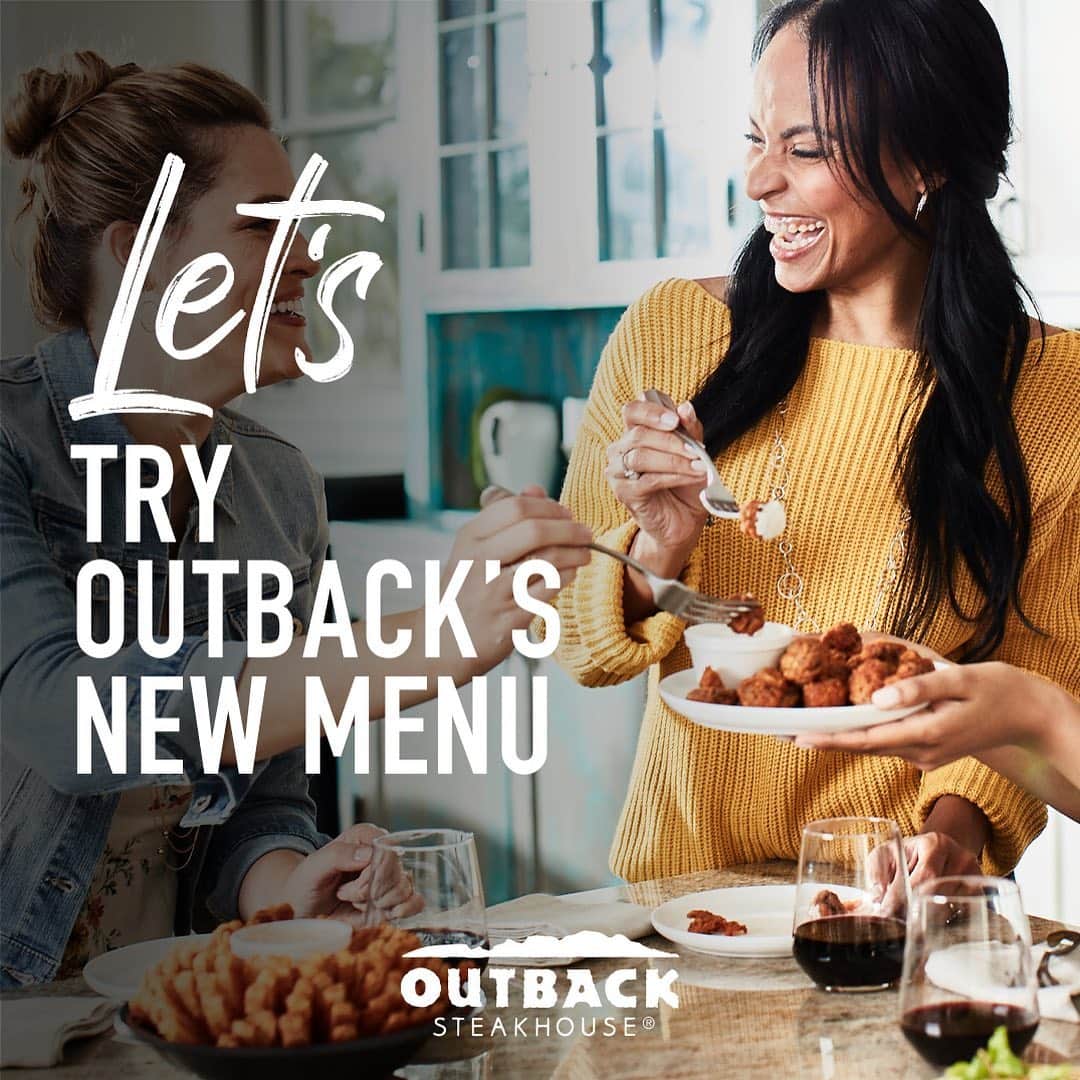 Outback Steakhouseさんのインスタグラム写真 - (Outback SteakhouseInstagram)「Our new menu is here—with bigger portions, lower prices and new dishes sure to be future favorites of you and your mates.」10月6日 0時46分 - outback