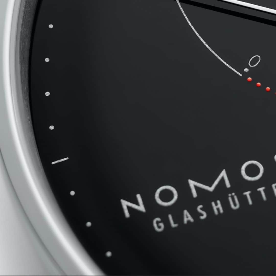 のインスタグラム：「Today we're taking a closer look at a brand-new watch—can you guess which model this is?  #nomos #nomosglashuette #glashütte #watchmaking #horology #detail #watchmaker #handcraft #handmade #watchlove #madeingermany」