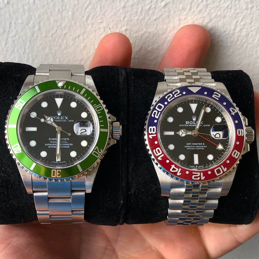 Daily Watchさんのインスタグラム写真 - (Daily WatchInstagram)「Left or right? 🤔 #Rolex」10月5日 17時57分 - dailywatch