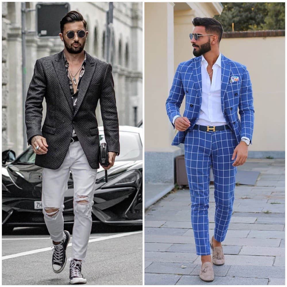 STYLE4GUYSのインスタグラム：「#OOTD Be sure Follow & Tag us on your photos @Style4Guys / @MenStreetPost ! For your chance to be feature HERE!   📸 Left @josevitari , Right @riccardo__bosio on point 👌#Style4Guys」