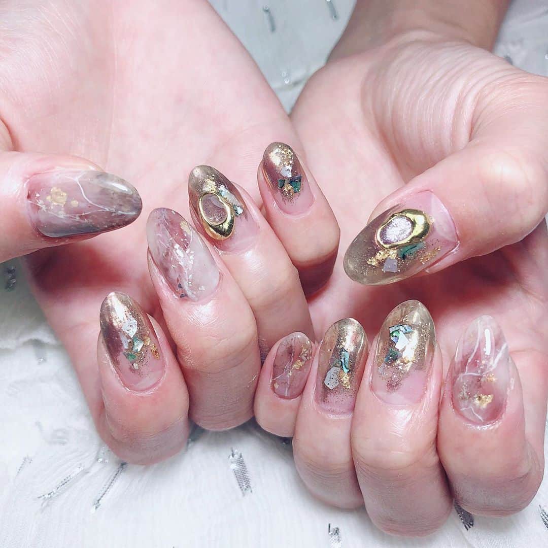 のインスタグラム：「☆ nail change . #suainail」