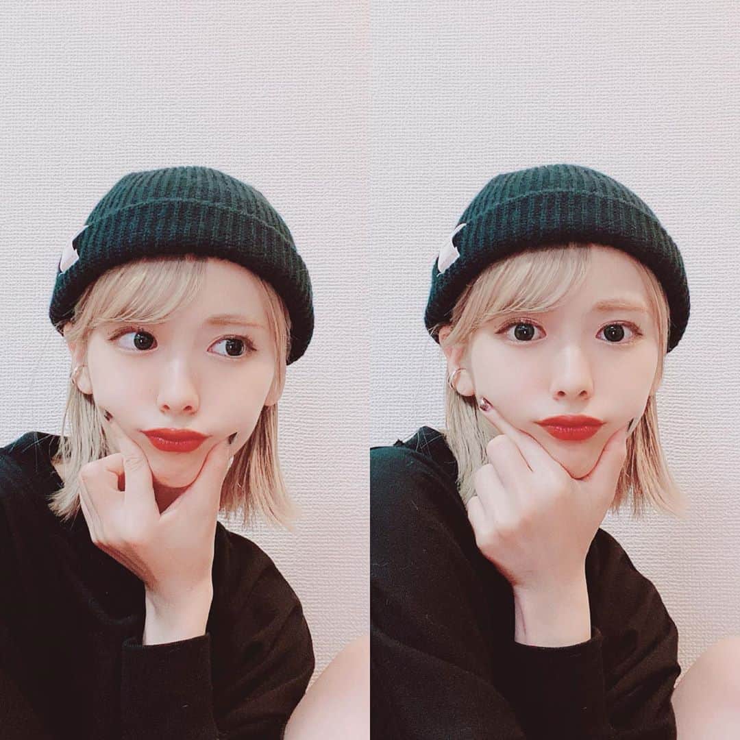 木下ひなこさんのインスタグラム写真 木下ひなこinstagram ハイトーン ニット帽に ハマっています ニット帽 ハイトーン ハイトーンボブ 切りっぱなしボブ 赤リップ ブラウンリップ Kaiko Knitcap Japanesegirl 10月5日 21時53分