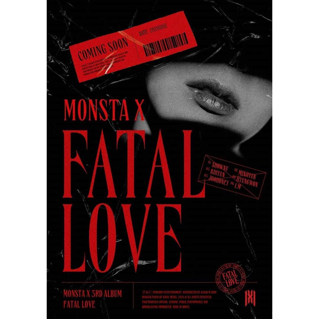 Monsta Xさんのインスタグラム写真 - (Monsta XInstagram)「⠀ MONSTA X 3RD ALBUM FATAL LOVE ⠀ 2020.11.02 COMING SOON ⠀ #몬스타엑스 #MONSTAX #FATAL_LOVE #COMING_SOON #몬스타그램 #MONSTAGRAM」10月5日 22時00分 - official_monsta_x