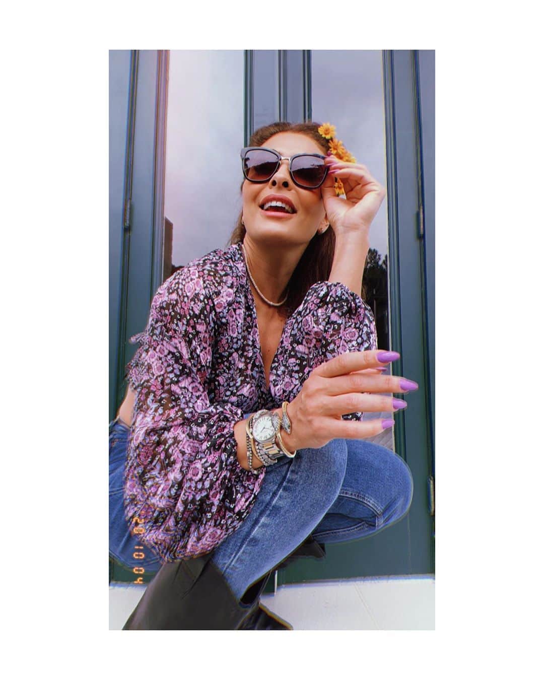 ジュリアナ・パエスのインスタグラム：「✨💖 #segundafeira #vamos」