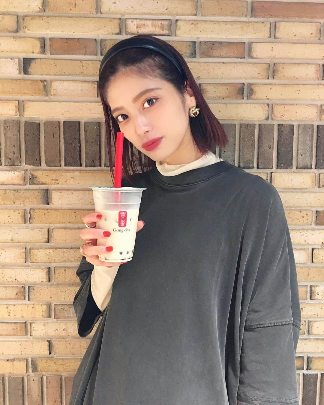 奥田紗都さんのインスタグラム写真 - (奥田紗都Instagram)「.  タピオカはゴンチャが1番好き🥤﻿ ﻿ ﻿ ﻿ ﻿ ﻿ ﻿ ﻿ ﻿ #タピオカ #タピオカ好き #ゴンチャ #gongcha #dayoff」10月5日 22時12分 - osato720