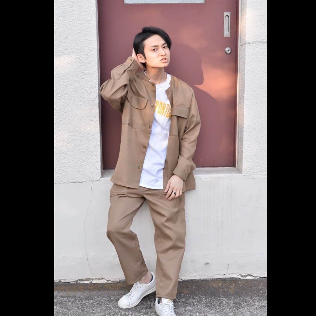 大石翔大さんのインスタグラム写真 - (大石翔大Instagram)「あまり持ってないタイプの洋服。スタイリストさんからいただいた！ありがとうございますー。新鮮〜。 #setup #セットアップ #セットアップコーデ」10月5日 22時38分 - shodai_ohishi