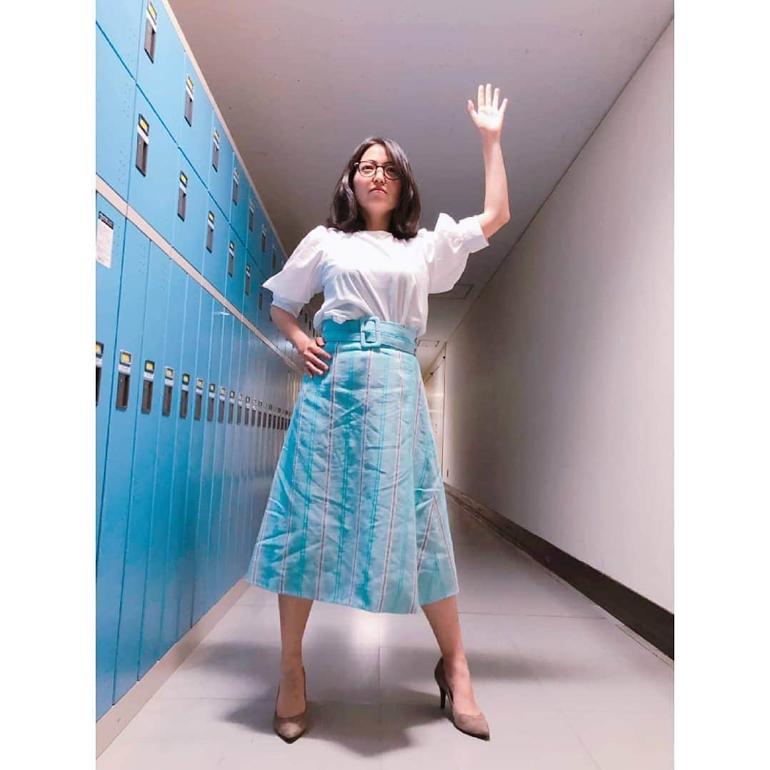 福岡良子さんのインスタグラム写真 - (福岡良子Instagram)「6/13(2019) #きょうの変身  #バトルフィーバーJ #シブ5時 #150cm #気象予報士  #おちびコーデ  #低身長コーデ」10月5日 23時00分 - fukuoka_ryoko