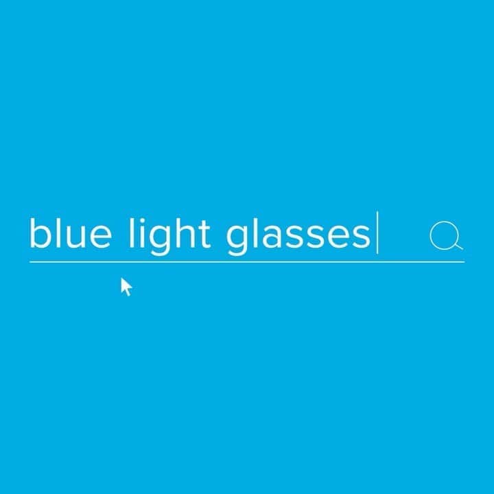 のインスタグラム：「Staring at screens all day? 💻📱 Just add "blue-light-filtering" lenses to any of our glasses at checkout 👍」