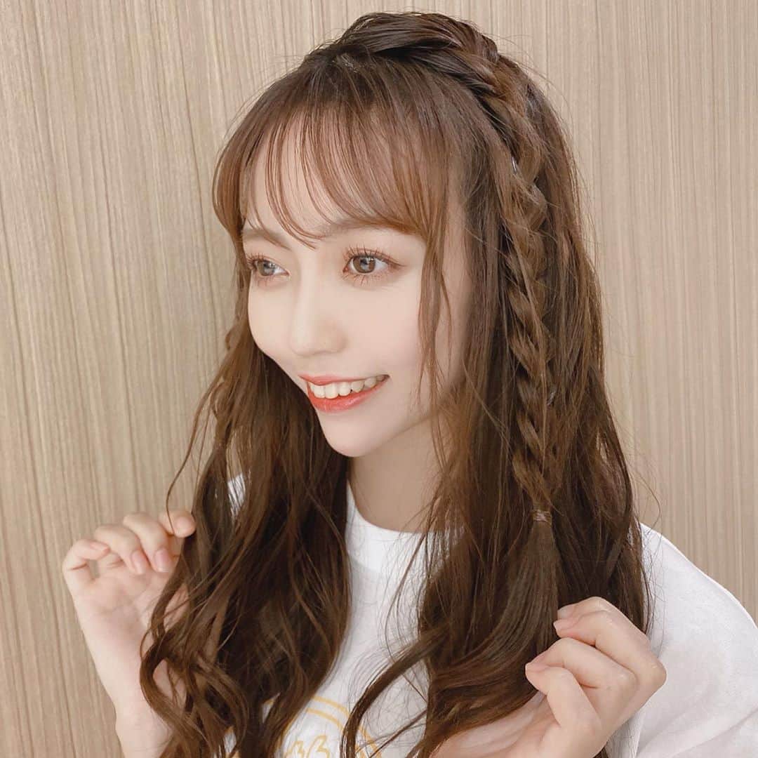 野島樺乃のインスタグラム：「12th Anniversary . . . . #ske48 #idol #名古屋 #栄  #ヘアアレンジ #編み込み #ヘアカラー   #まつ毛」